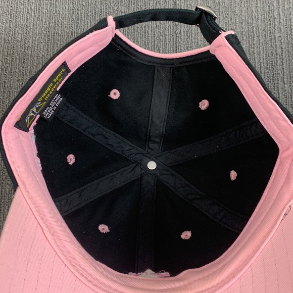 Delta Foremost Baseball Hat Womens OSFM Black Pink Shine in '09 Triangle Sport - Picture 12 of 13